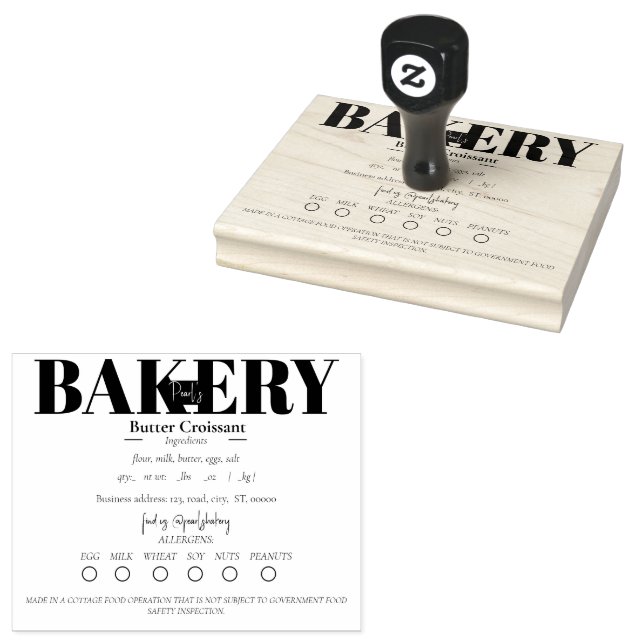 Carimbo de borracha de Comida de algodão (Carimbado)