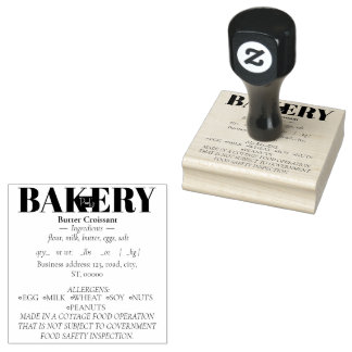 Carimbo de borracha de Comida de algodão simples