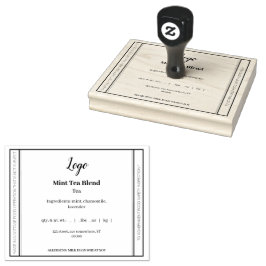 Carimbo de borracha de Comida de algodão simples