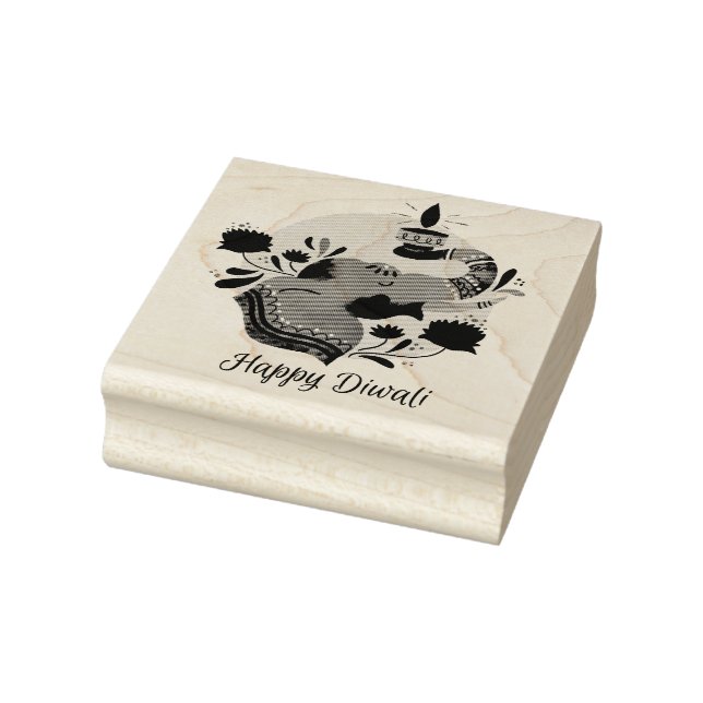 Carimbo de borracha de Diwali (Carimbo)