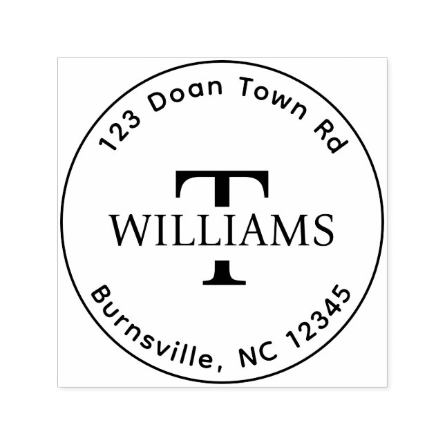 Carimbo de Borracha de Endereço de Autodigitação M (Design)