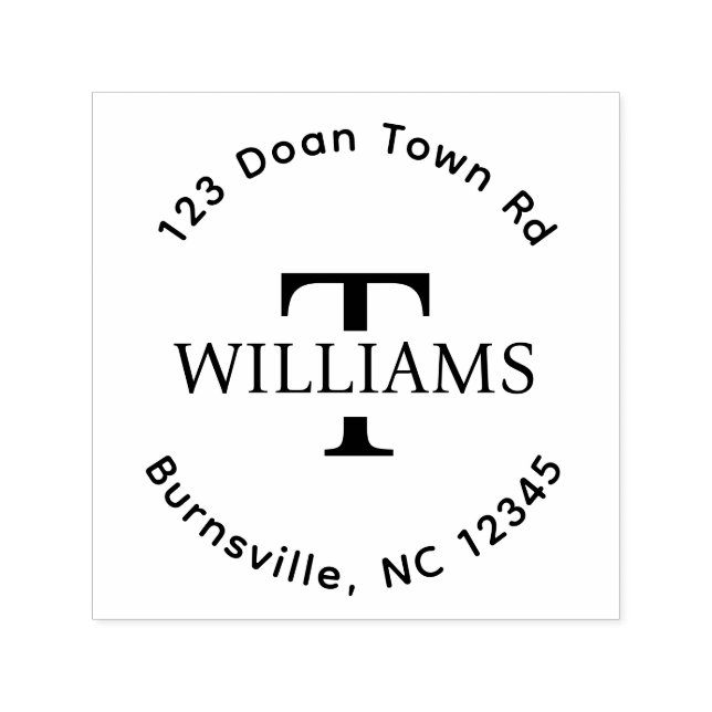 Carimbo de Borracha de Endereço de Autodigitação M (Design)