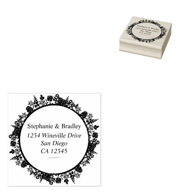 Carimbo de Borracha de Endereço de Devolução de Ca (Carimbado)