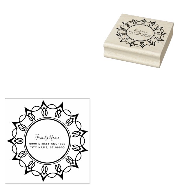 Carimbo de Borracha de Endereço de Devolução Decor (Carimbado)