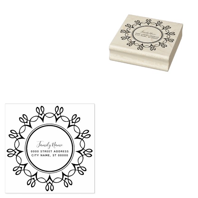 Carimbo de Borracha de Endereço de Devolução Decor (Carimbado)