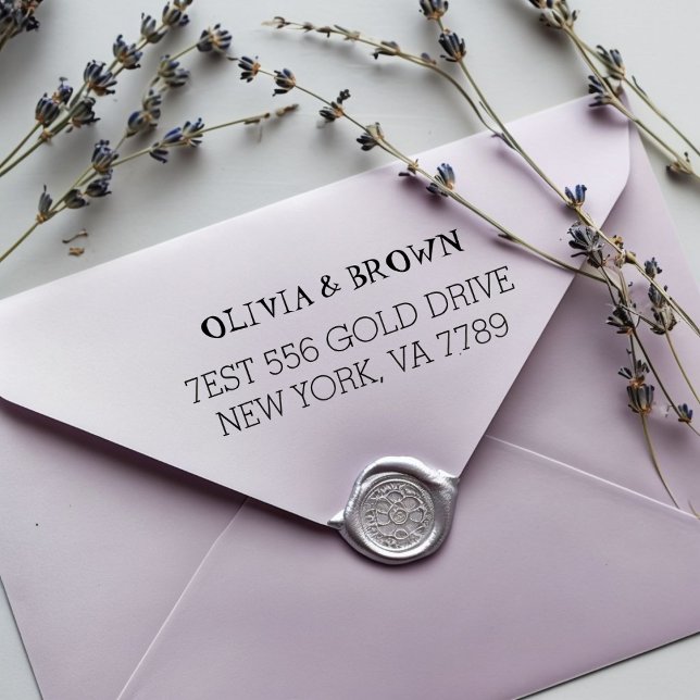 Carimbo de Borracha de Endereço de Devolução Perso (Criador carregado)