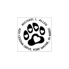 Carimbo de Borracha de Endereço de Retorno de Impr