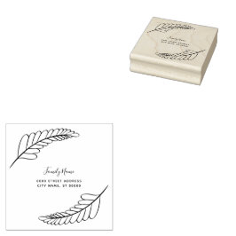 Carimbo de Borracha de Endereço de Retorno Simples