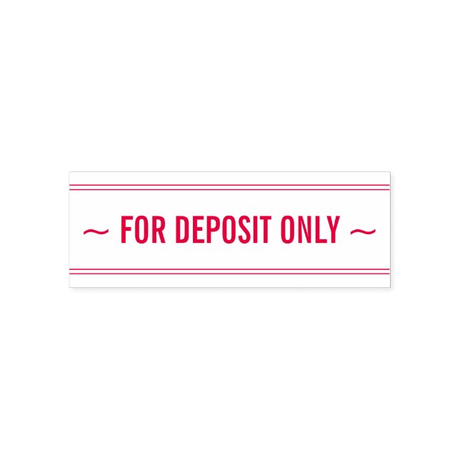 Carimbo de borracha de endosso restritivo (Design)