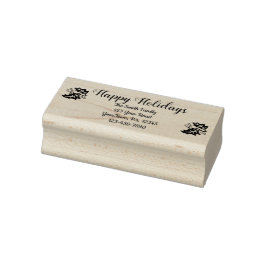 Carimbo de Borracha de Feriados Felizes Personaliz