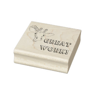 Carimbo de borracha de Girafa