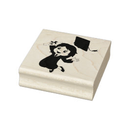 Carimbo de Borracha de Graduada Feminina