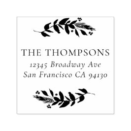 Carimbo de Borracha de Inverno Verde