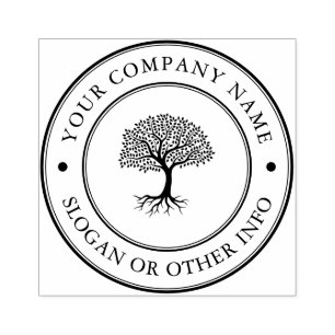 Carimbo de Borracha de Logotipo de Negócios Person