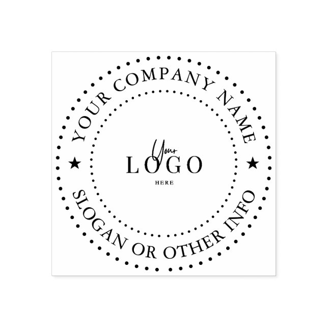 Carimbo de Borracha de Logotipo Empresarial Person (Impressão)