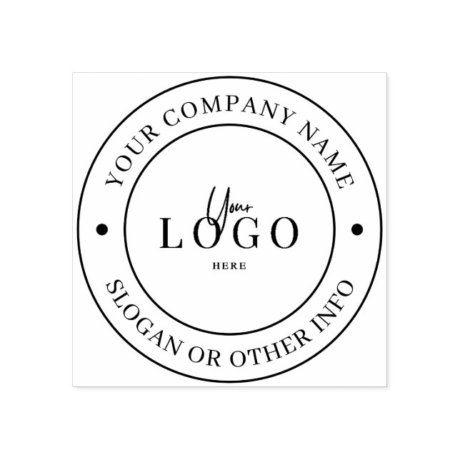 Carimbo de Borracha de Logotipo Personalizado Prof (Impressão)