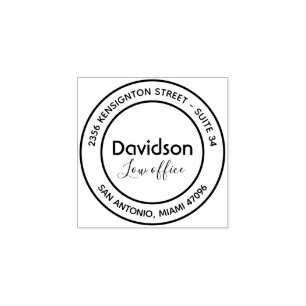 Carimbo de Borracha de Madeira para Endereço de Re