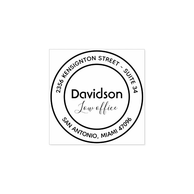 Carimbo de Borracha de Madeira para Endereço de Re (Impressão)