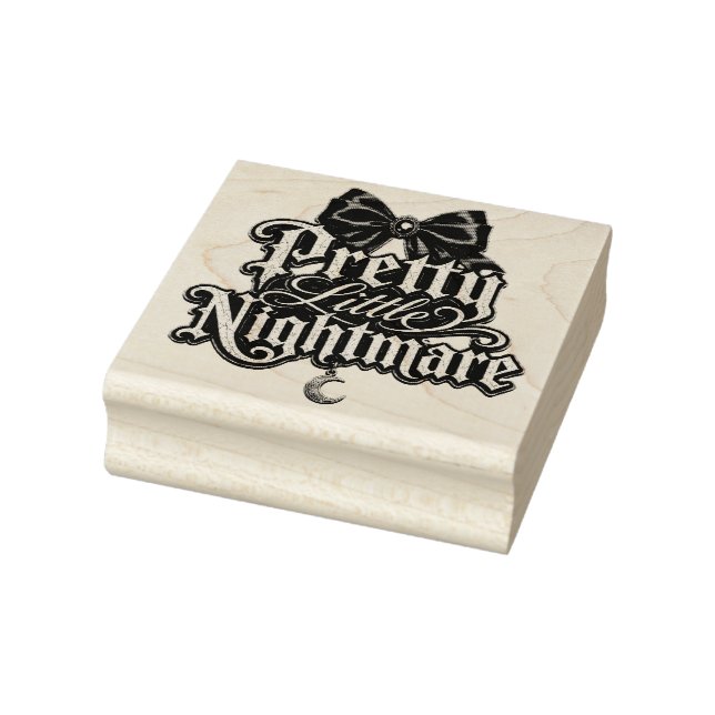 Carimbo de Borracha de Madeira Pretty Little Night (Carimbo)