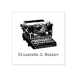 Carimbo de borracha de máquina de escrever, person