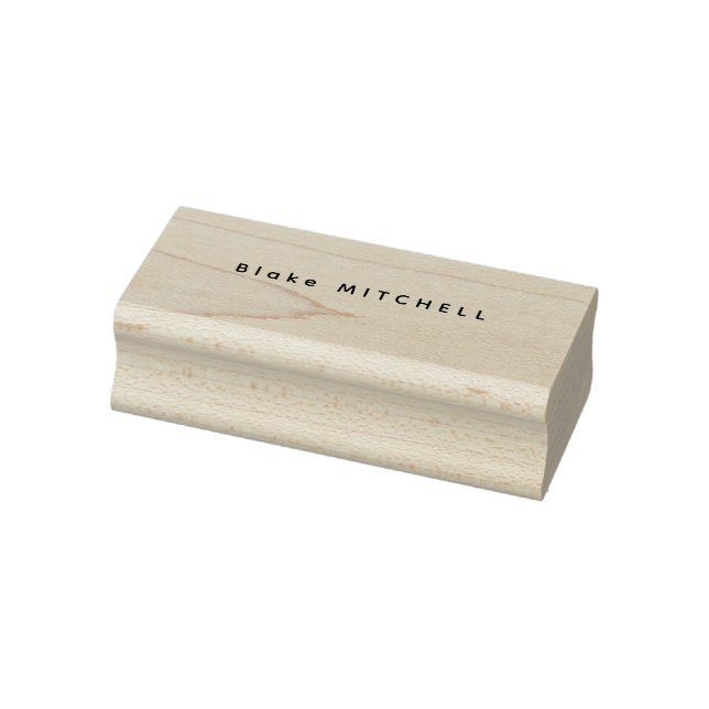 Carimbo de Borracha de Nome de Monograma Simples Ú (Carimbo)