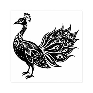 Carimbo de borracha de peacock