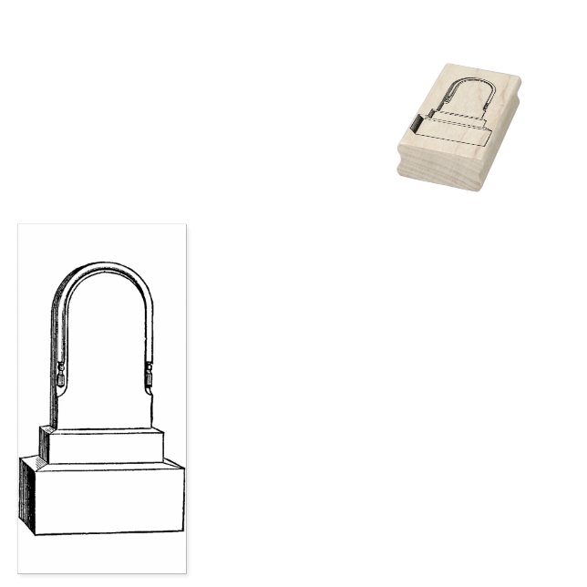 Carimbo De Borracha De Pedra De Seda De Pedra De P (Carimbado)