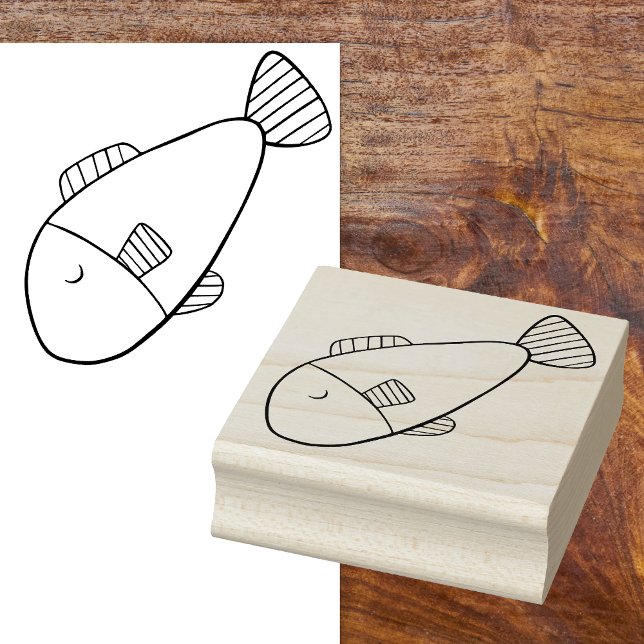 Carimbo de Borracha de Peixe de Desenho Animado Ca (Cartoon Fish Stamp: Make Your Artwork Fin-tastic! 🐠)