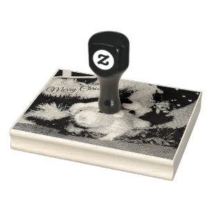 Carimbo de Borracha de Pet Rat Feliz de Natal