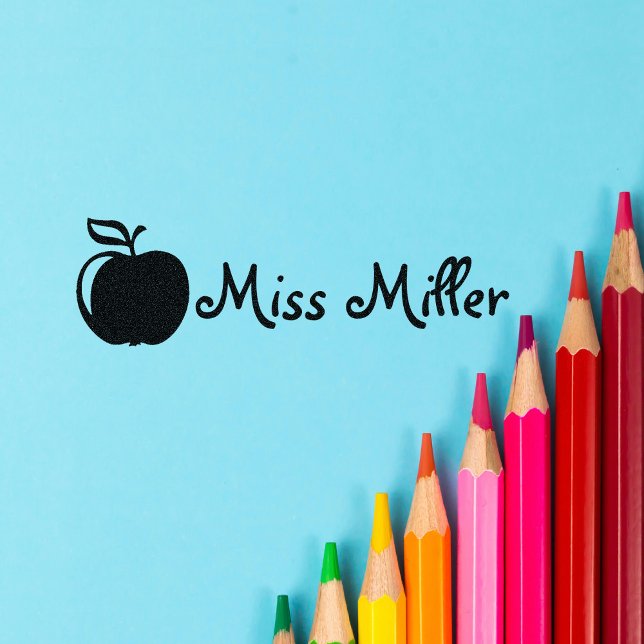 Carimbo de borracha de professor personalizado com (Criador carregado)