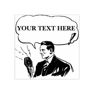 Carimbo de Borracha de Radiodifusão Personalizável