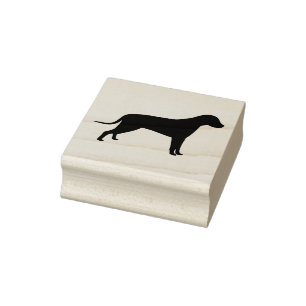 Carimbo de Borracha de Silhueta Canina