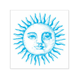 CARIMBO DE BORRACHA DE VINTAGE SUN