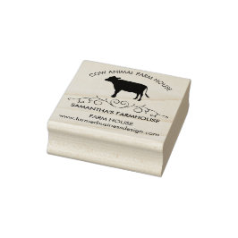 Carimbo De Borracha Decorative Holstein Cow