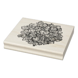 Carimbo De Borracha Delicious Aloo Gobi Comida indiana Coury