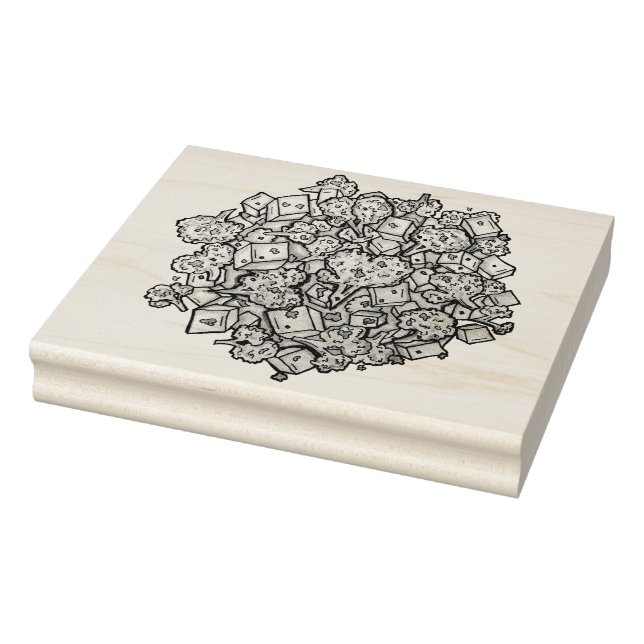 Carimbo De Borracha Delicious Aloo Gobi Comida indiana Coury (Carimbo)