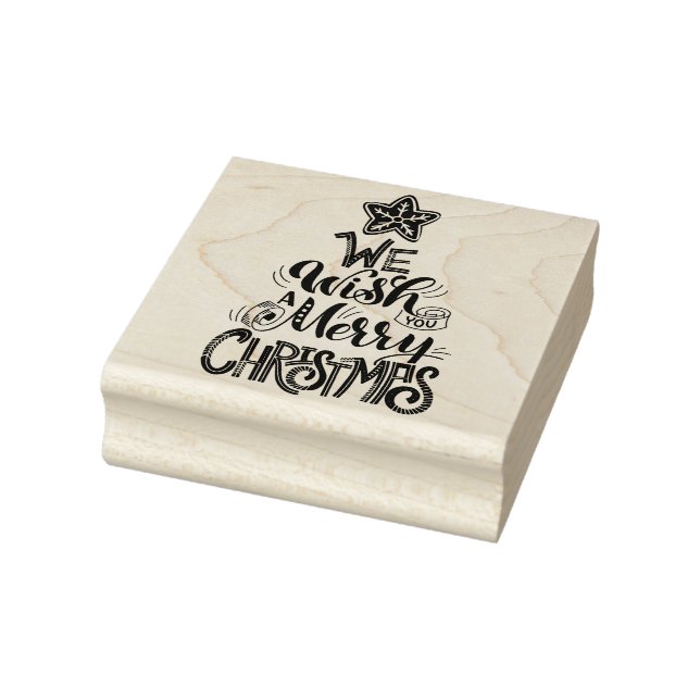 Carimbo De Borracha Desejamos-lhe um Feliz Natal (Carimbo)