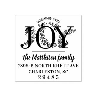 Carimbo De Borracha Desejando-lhe alegria Natal