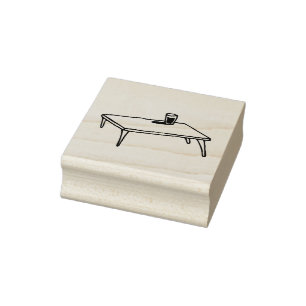 Carimbo De Borracha Desenho de Linha de Cartoon de Bebida na Mesa de C