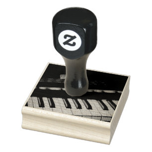 Carimbo De Borracha Design de Piano Incrível