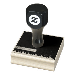 Carimbo De Borracha Design de Piano Incrível