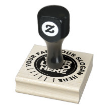 Design do logotipo da sua empresa selo de borracha