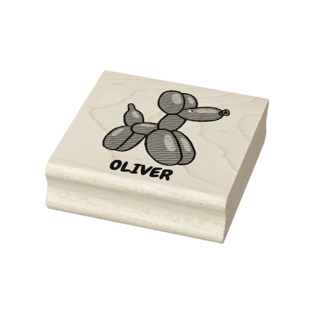 Carimbo De Borracha Design personalizado de cães de balões divertidos (Carimbo)