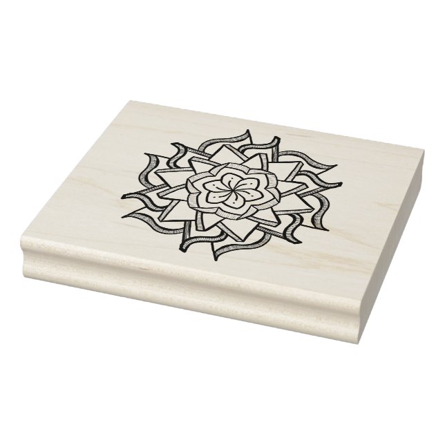 Carimbo De Borracha Design simétrico (Carimbo)