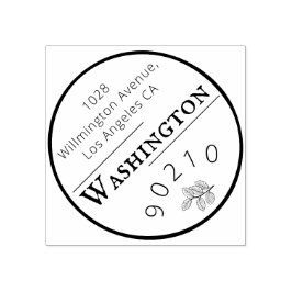 Carimbo De Borracha Design simples e limpo para o selo de borracha.