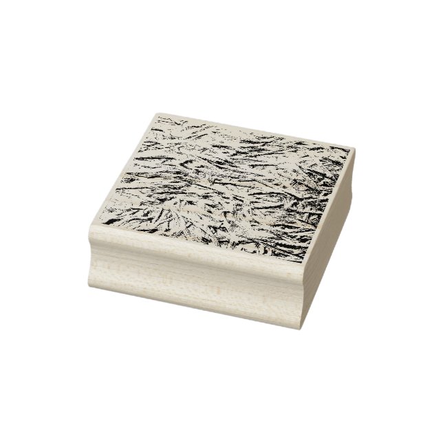 Carimbo De Borracha Design Texturizada com onda de seda (Carimbo)