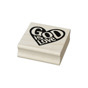 Carimbo De Borracha Deus ama como Jesus cita Deus Arte Amor Arte