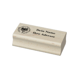 Carimbo De Borracha Deutchland para sempre/Águia Preta/Carimbo de Ende