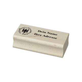 Carimbo De Borracha Deutchland para sempre/Águia Preta/Carimbo de Ende