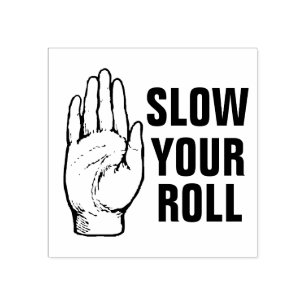 Carimbo De Borracha Devagar Sua Rolagem